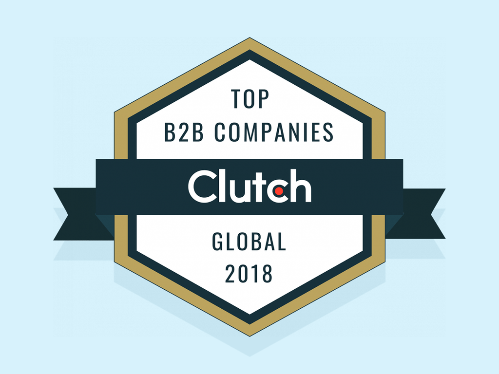 Top B2B companies Clutch badge