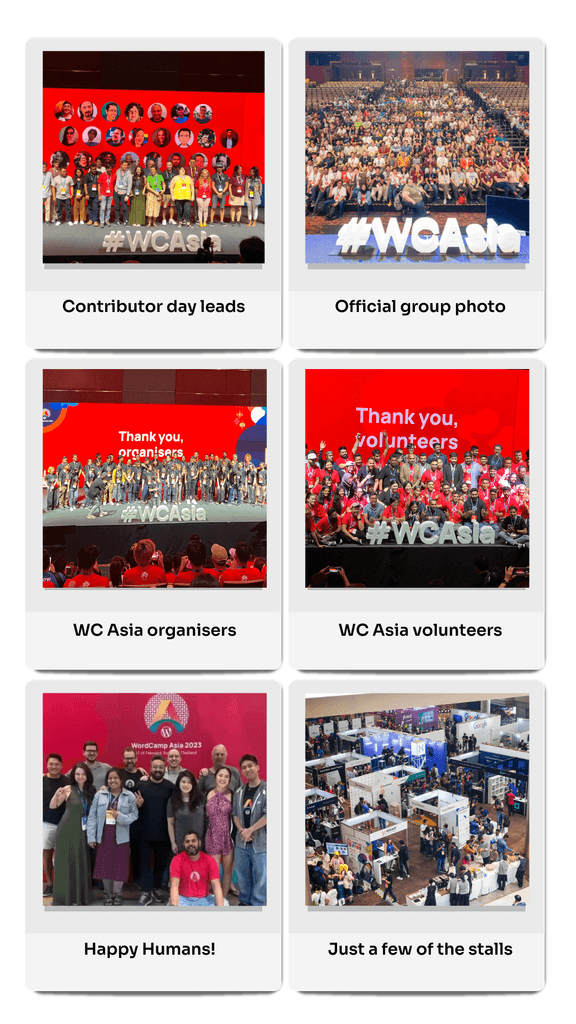 WordCamp Asia photo collage