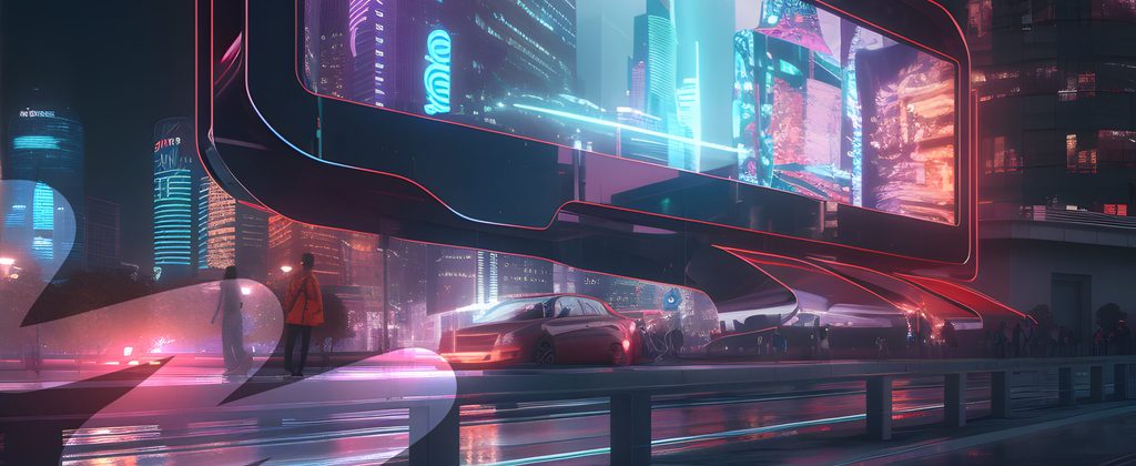 futuristic cityscape, AI generated image