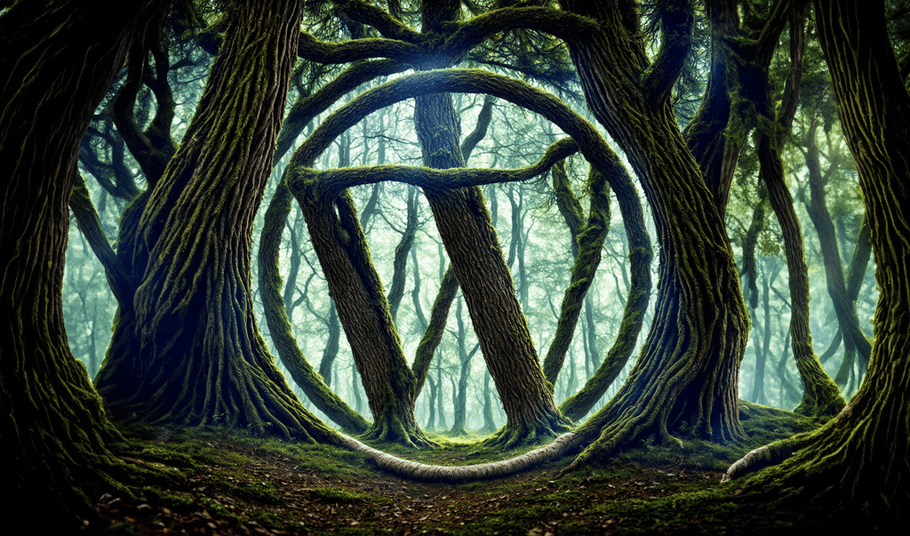 WordPress Wallpaper HD, 4k, iPhone, WordPress logo dark forest