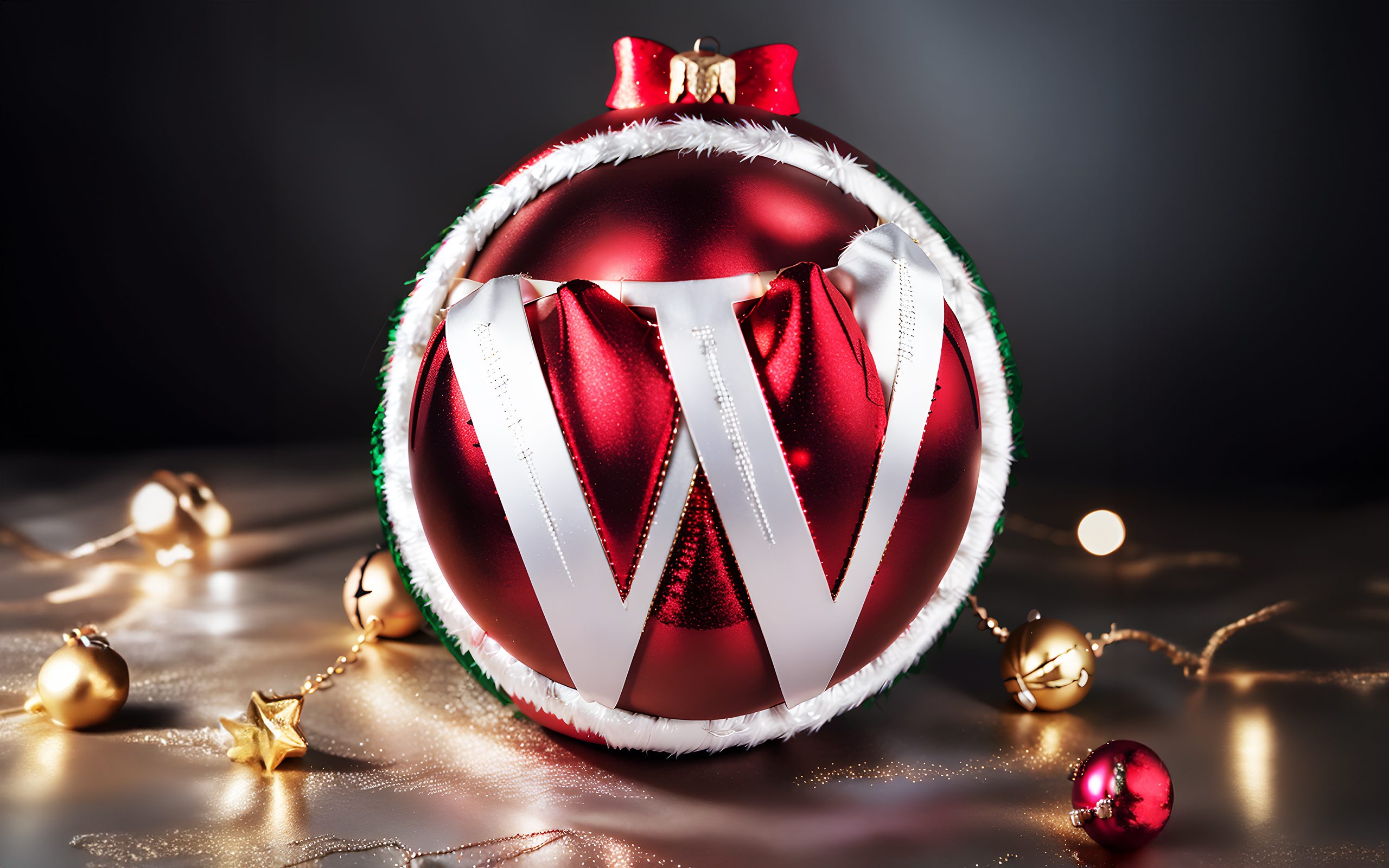 Christmas WordPress Wallpaper HD, 4k, 
WordPress logo red bombshell
