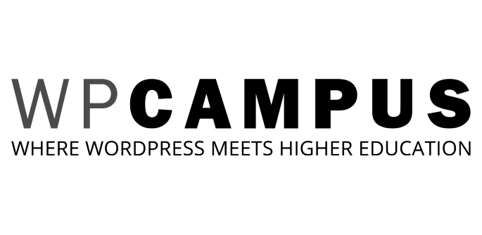 WPCampus logo, .edu WordPress in higher ed speaker 