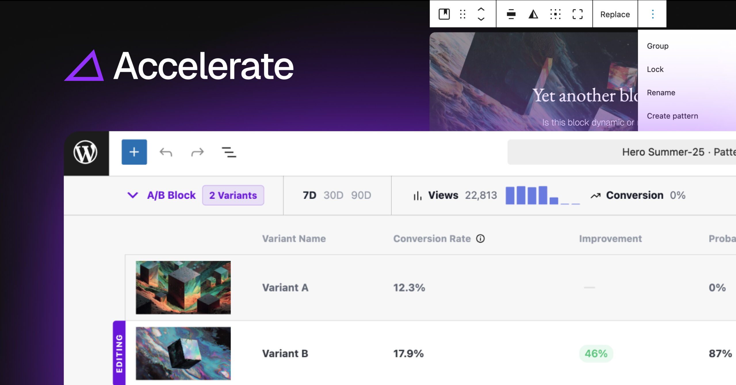 Introducing Accelerate: Redefining Experimentation in WordPress