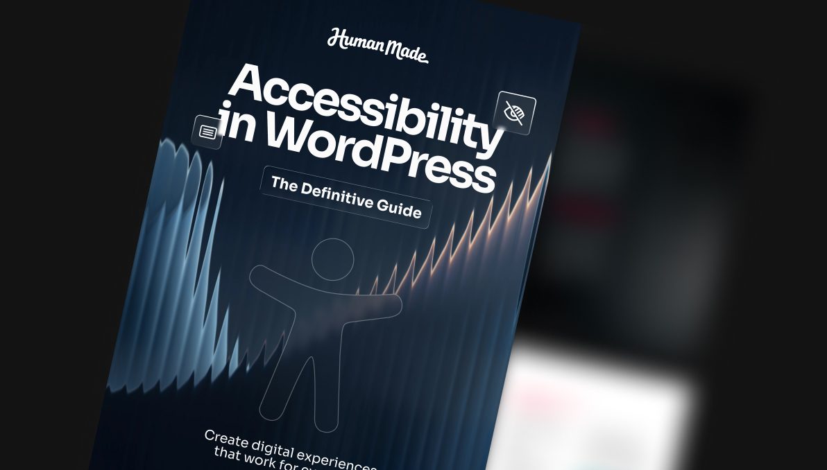 Preview of the front cover of the Accessibility in WordPress guide