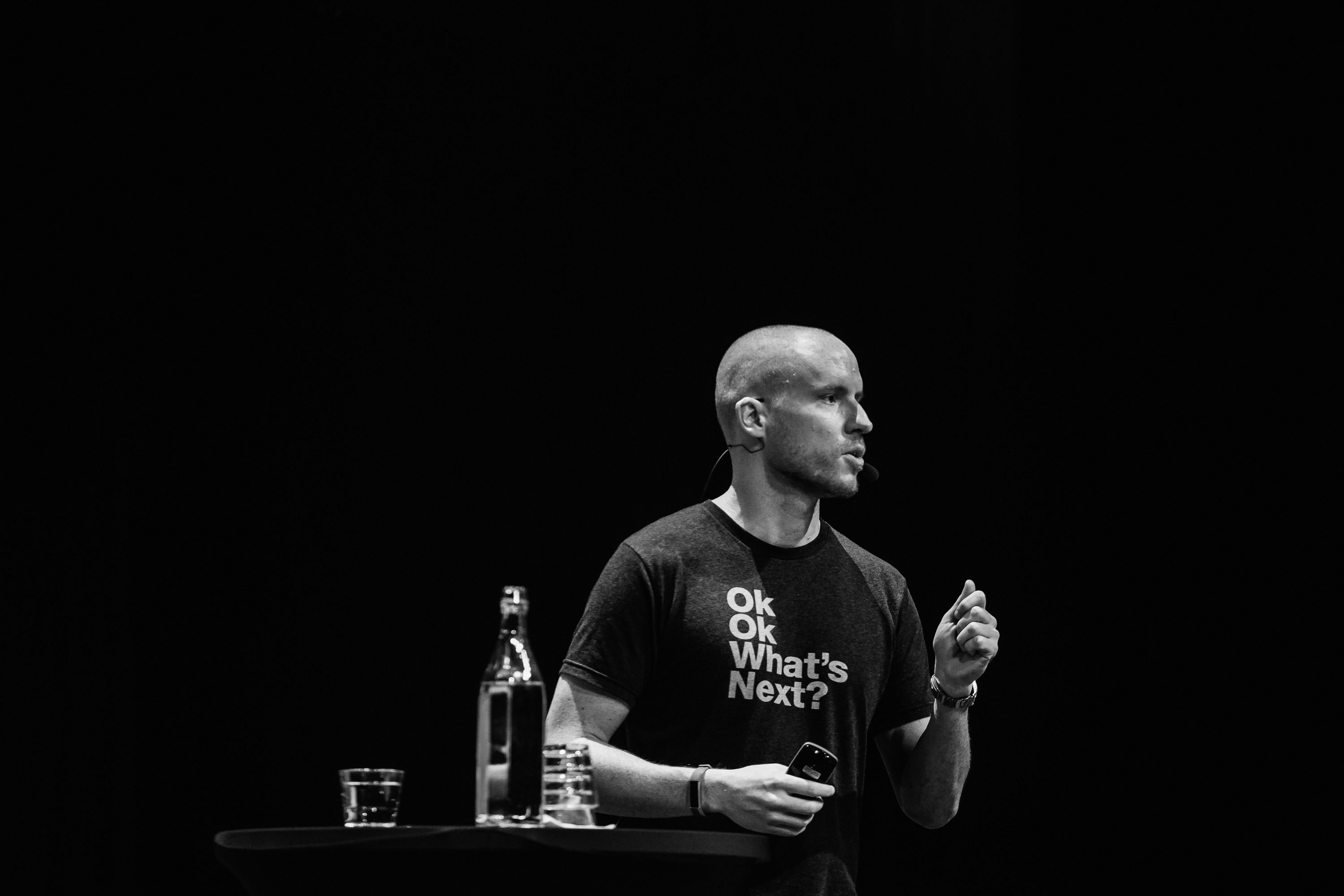 Noel Tock, Chief Growth Officer, at Human Made speaking on stage at WCEU 2018