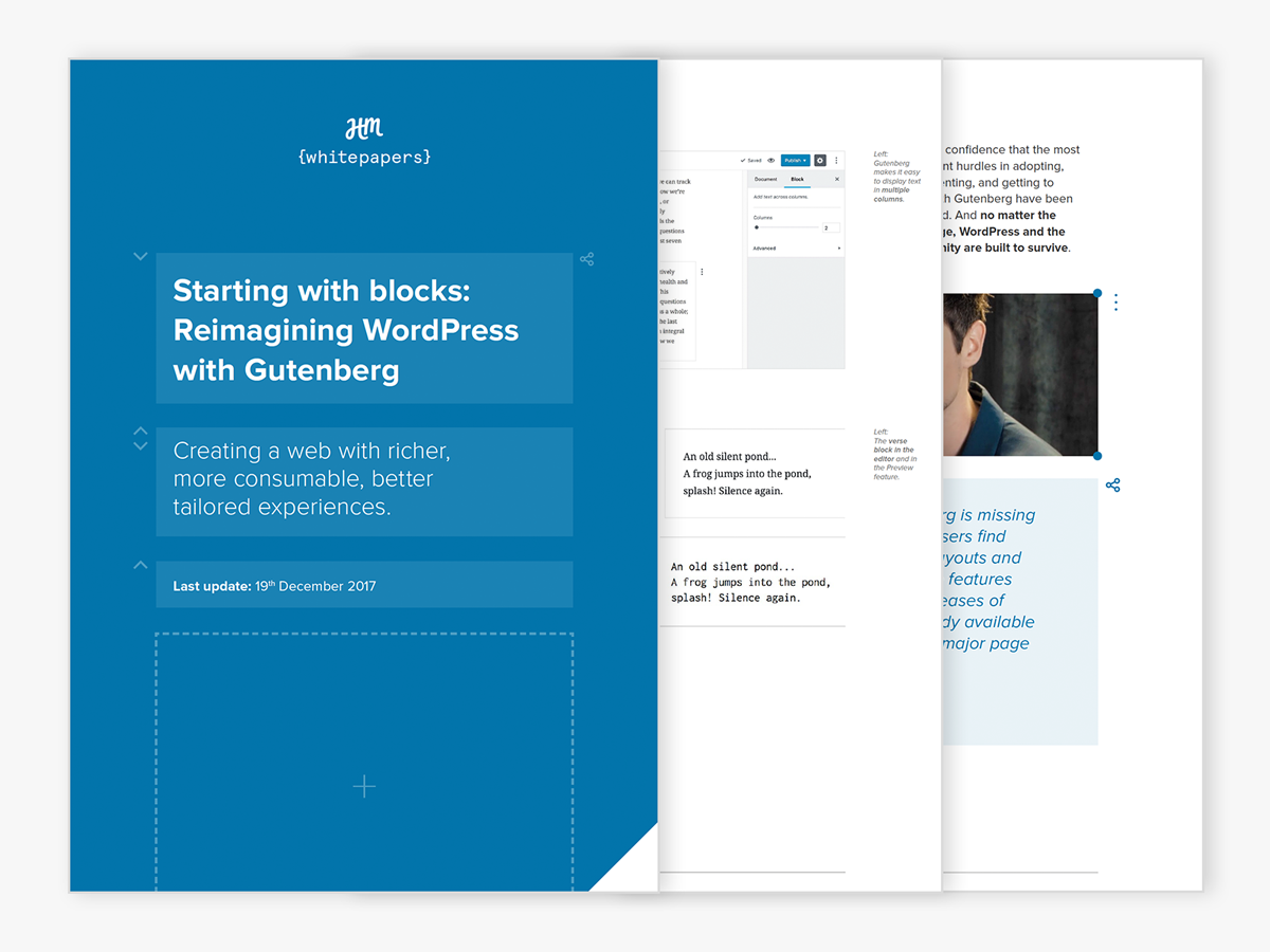 Gutenberg, a white paper for agencies and enterprise