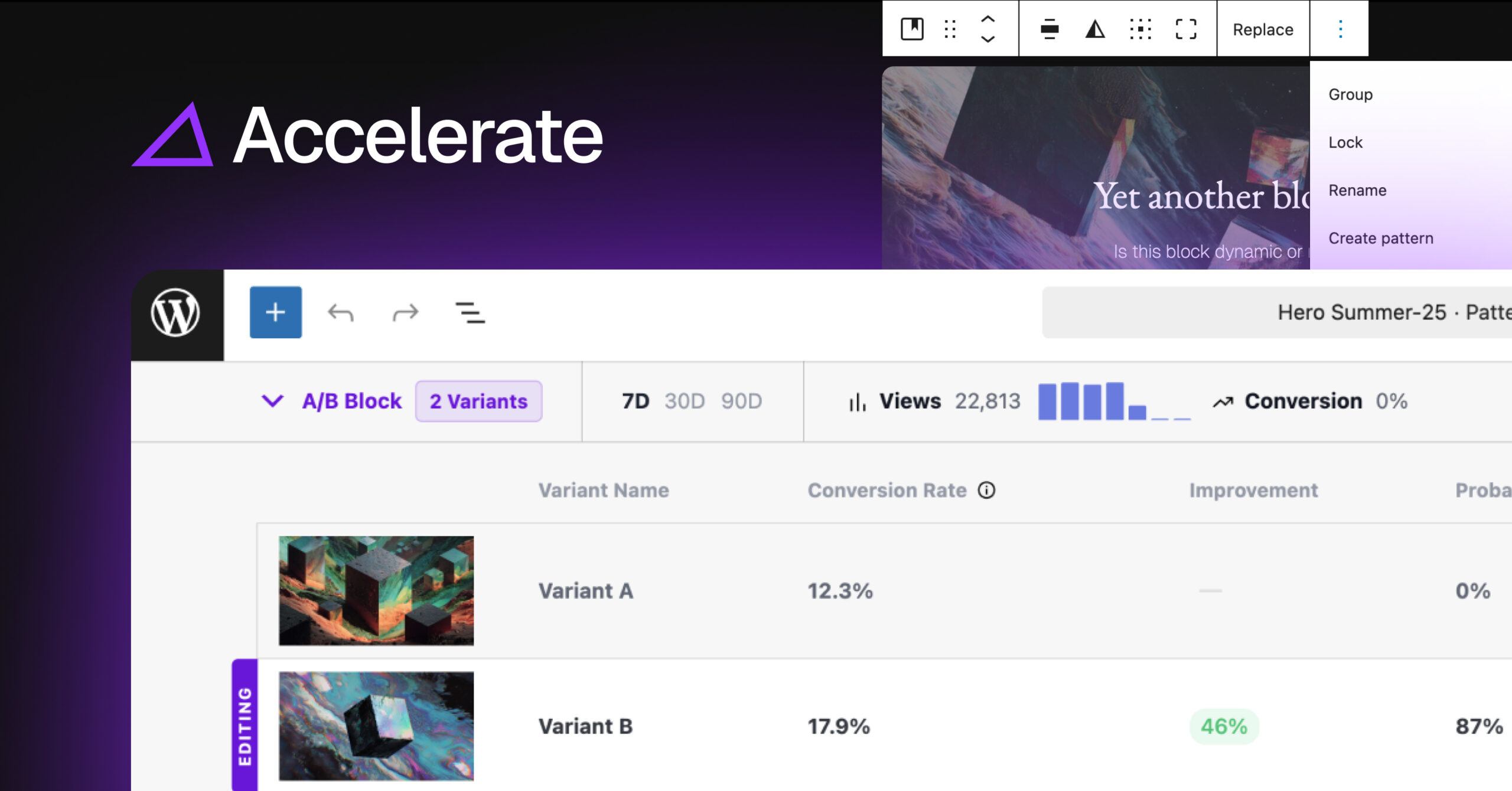 Introducing Accelerate: Redefining Experimentation in WordPress